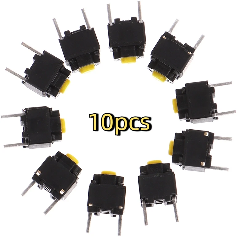 6*6*7.3mm 10pcs Mute Button Silent Switch Micro Mouse Button Switch