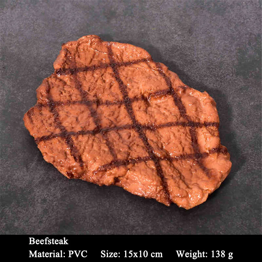 beefsteak artificial food display props dining room hall hotel restaurant store shop decoration simulation fake beef steak model
