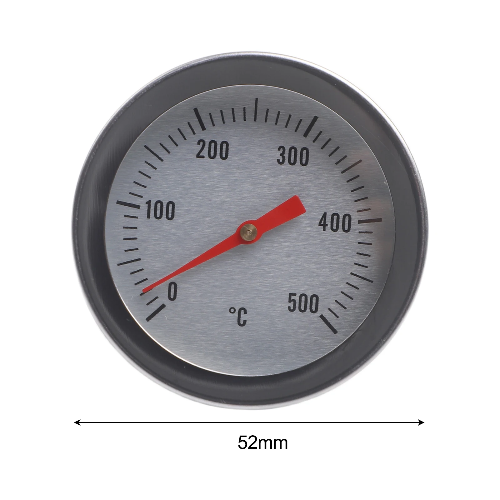 1 Pc BBQ Thermometer Stainless Steel Oven Thermometer Bimetallic Thermometer 0-500°C High-temperature Ovens Thermometer