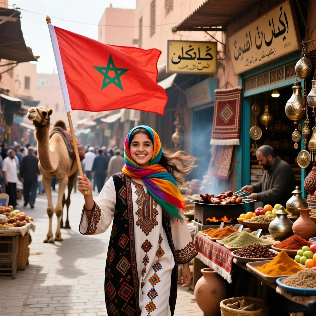 90*150cm/60*90cm/40*60cm Morocco Polyester Flag 5*3FT For National Day Sports Games Sports Meeting Gift Hanging Banners/Printing