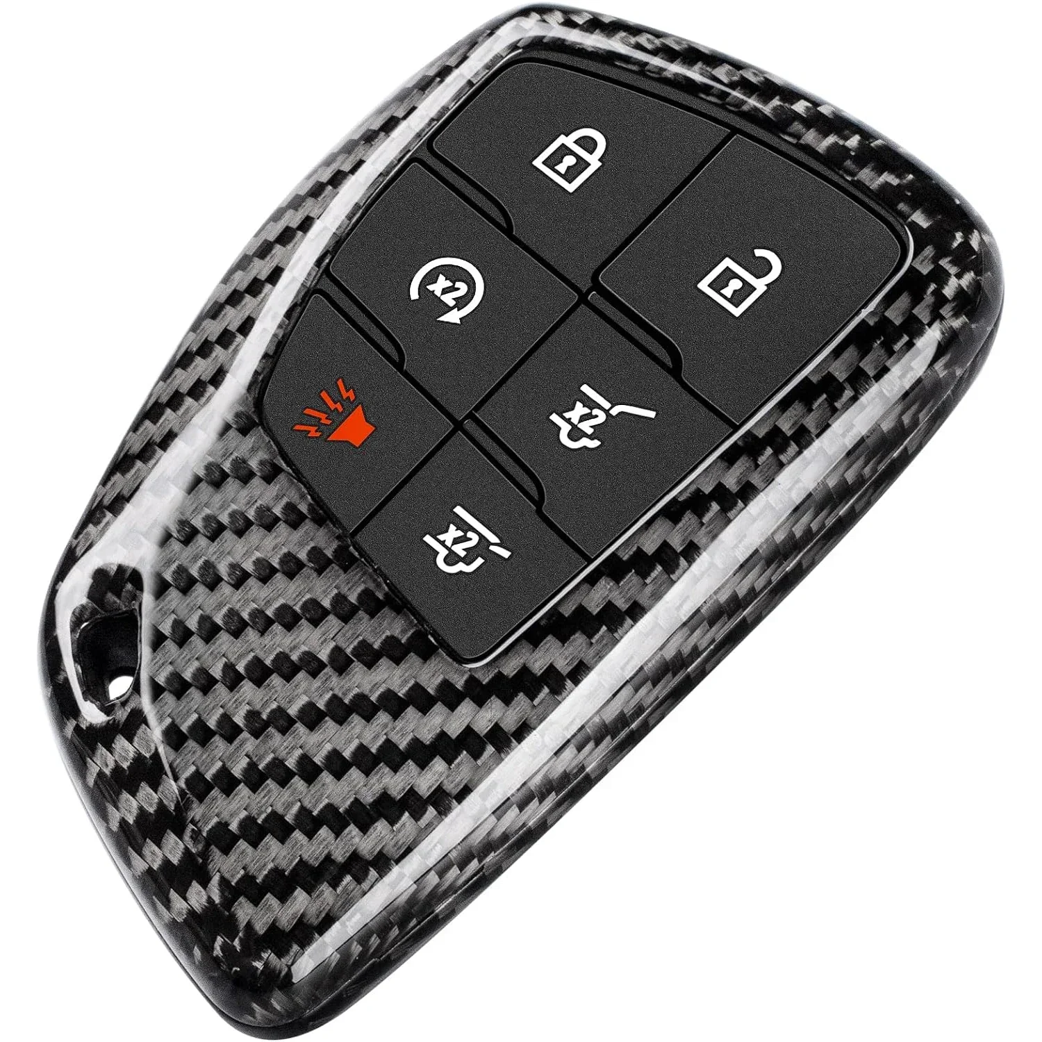 

Real Carbon Fiber Key Fob Cover Case Protector Shell For Chevy Chevrolet Silverado Suburban Tahoe GMC Sierra Yukon Denali 2024