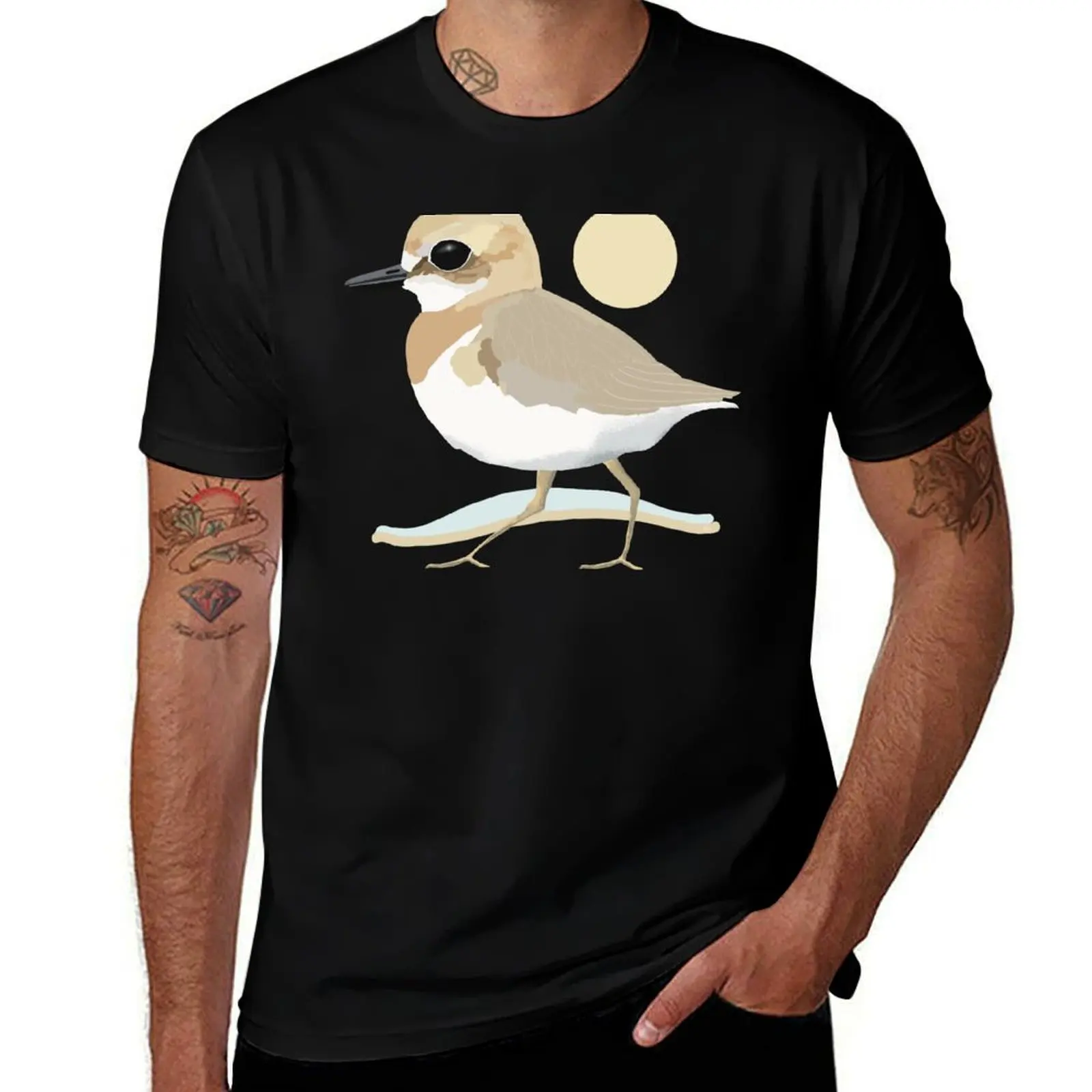 Greater Sand Plover T-Shirt Relaxed Casual Short Sleeve Tee T-Shirt