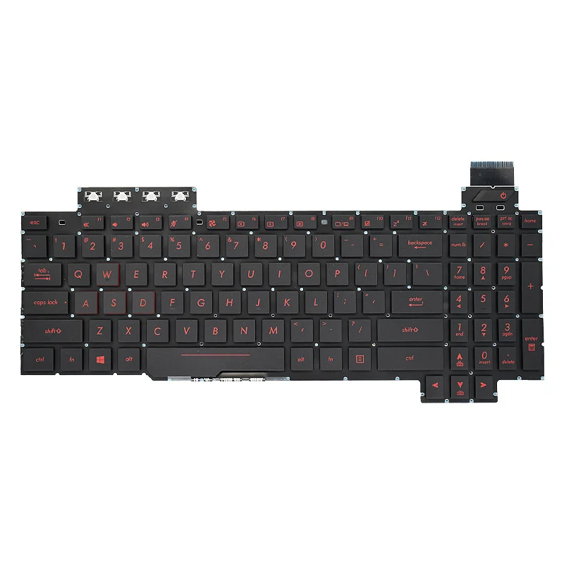 New Laptop Rreplacement Keyboard Compatible for ASUS ROG FX63VD ZX63V ZX63VM FZ63V FX503VD FX503VM GL503VS FX63 FX63V