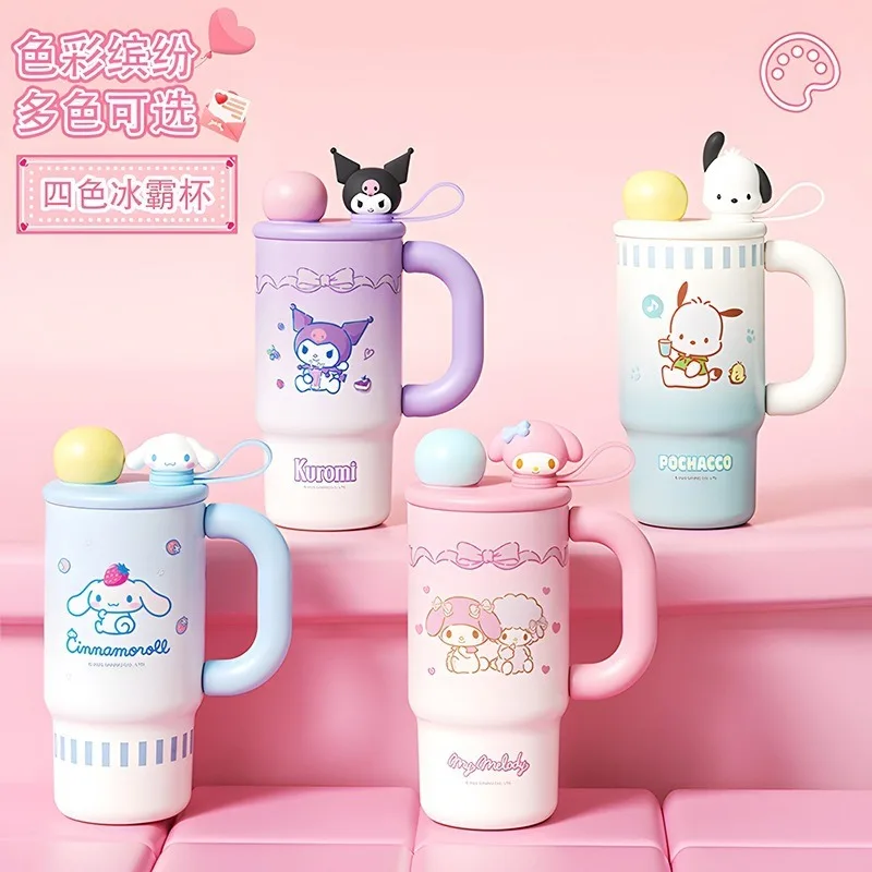 

Новый стиль Sanrio Hello Kitty термос бутылка из нержавеющей стали 316, двухслойная изоляционная кофейная чашка, портативная дорожная кружка
