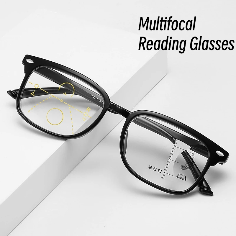 

Men Women Progressive Multifocal Eyeglasses Near Far Sight Finished Computer Glasses Reading Glasses+1.0+1.5+2.0+2.5+3.0+3.5+4.0