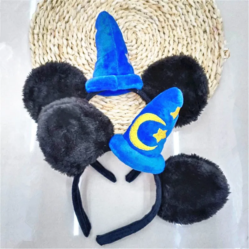 ميني القوس عقال الأطفال أغطية الرأس ملاهي لطيف الكرتون ميكي أرنب الأذن عقال مشبك شعر الإناث