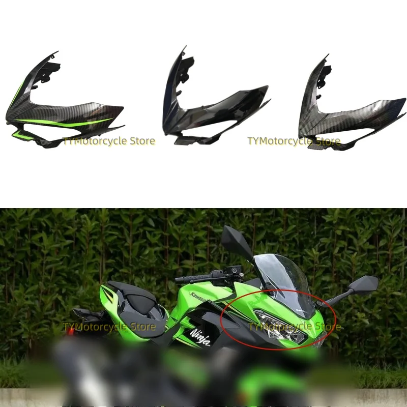 Motorcycle Front Nose Headlight Cover Fairing Fit For Kawasaki Ninja400 Ninjia400 ZX400 EX400 2018 2019 2020 2021 2022 2023