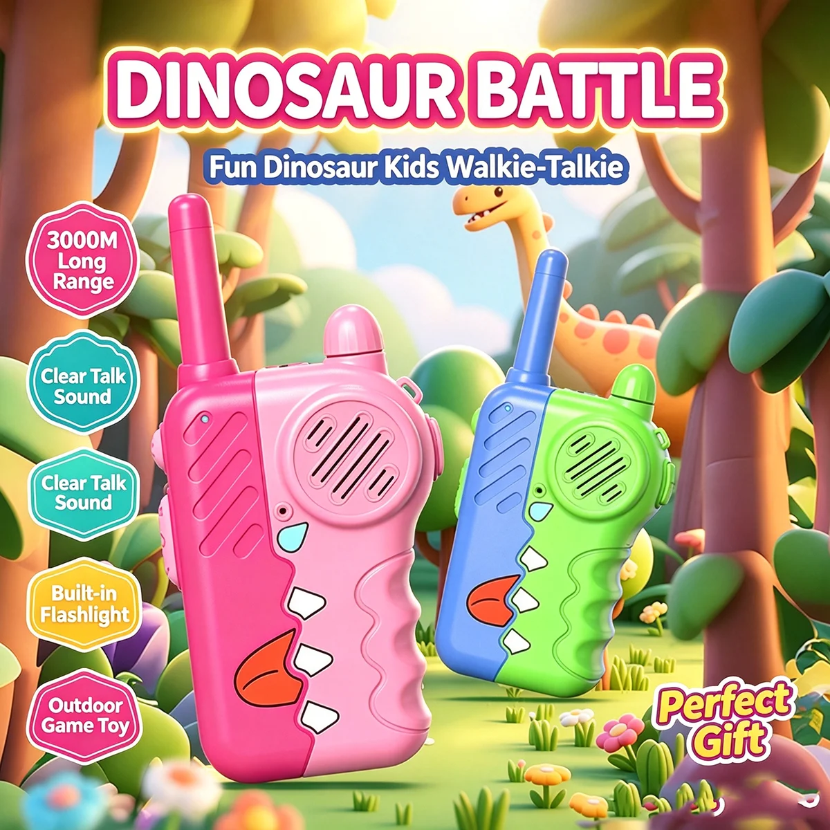 Children's Walkie Talkie Handheld Small Pager Parent-Child Wireless Outdoor Remote Intelligent Communication Puzzle Toy Gift