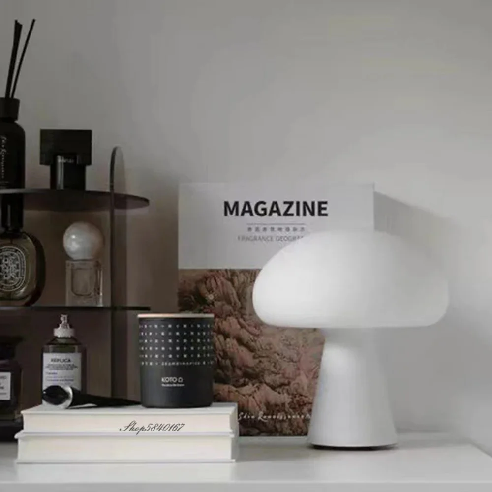 Mushroom LED Table Lamp Infinitely Dimmable Light Adjustable Color Temperature Brightness Bedroom Study Room Home Decor Led Lamp