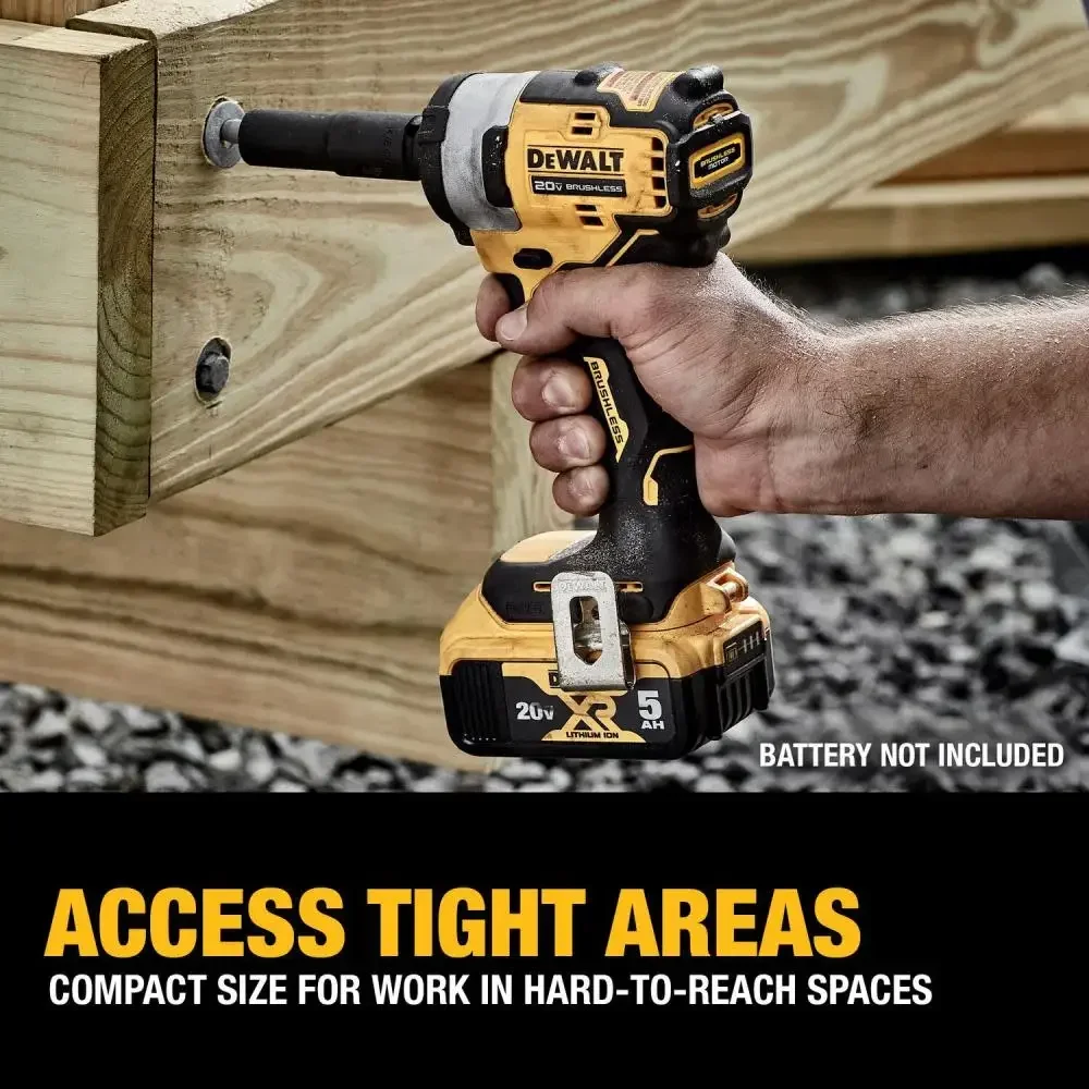 DEWALT DCF911 1/2in Brushless Cordless Impact Wrench with Hog Ring Anvil 20V Lithium Power Tools 3250IPM 338NM Bare Tool