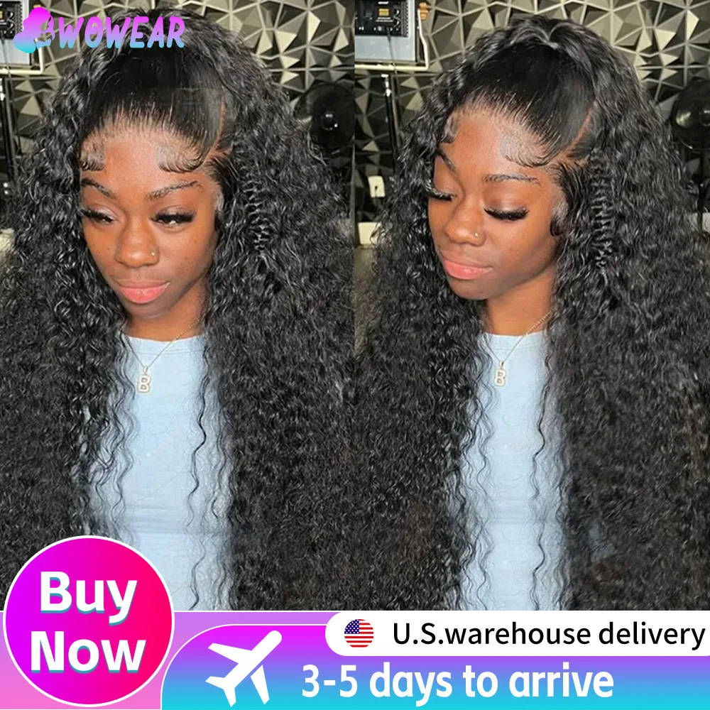 

40-дюймовые HD 13x6 глубокие волны кружевные фронтальные парики бразильские 13x4 волнистые вьющиеся парики из натуральных волос на кружеве для женщин высокая плотность