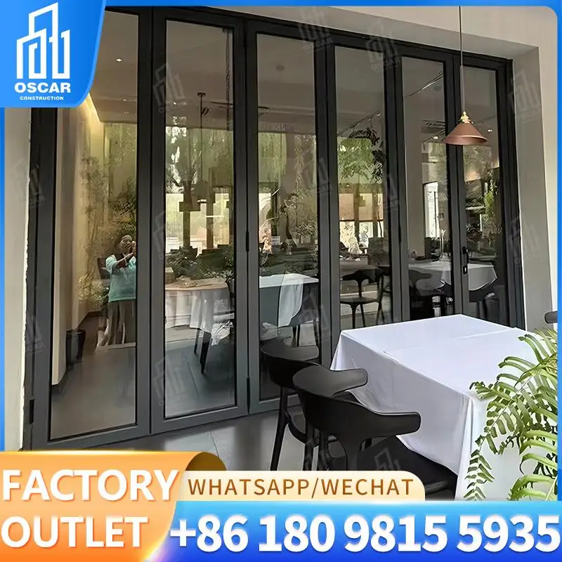 

Customizable Factorymade Space Saving Bi leaf Door for Office Use in the USA Bifold Door