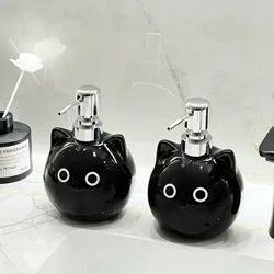 Original Cute Cat Hand Sanitizer in Separate Bottles, Bathroom Counter Top Shower Gel, Lotion, Pressed Ceramic Bottles ๏ปฟ