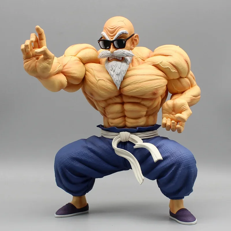 

24cm Dragon Ball Z Kame Sennin Master Roshi Figure Anime Muscle Strengthening Action Figurine Collection Pvc Model Statue Toys