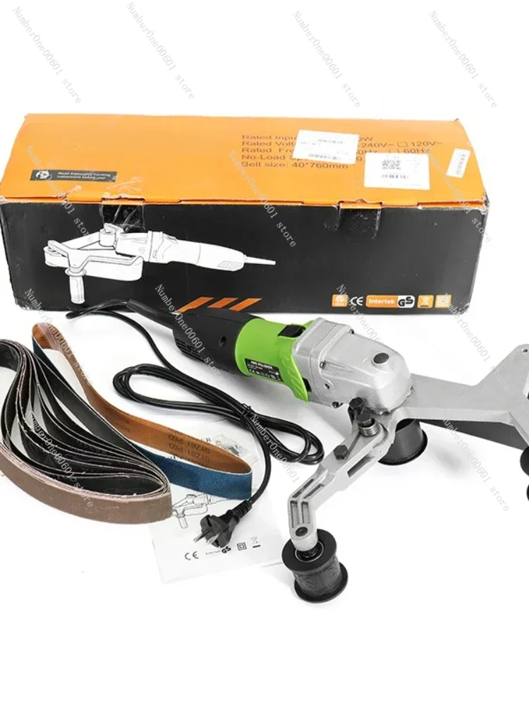 110V/220V Electric Stainless Steel Tube Polisher  Handheld Pipe Polishing Finishing Belt Sander