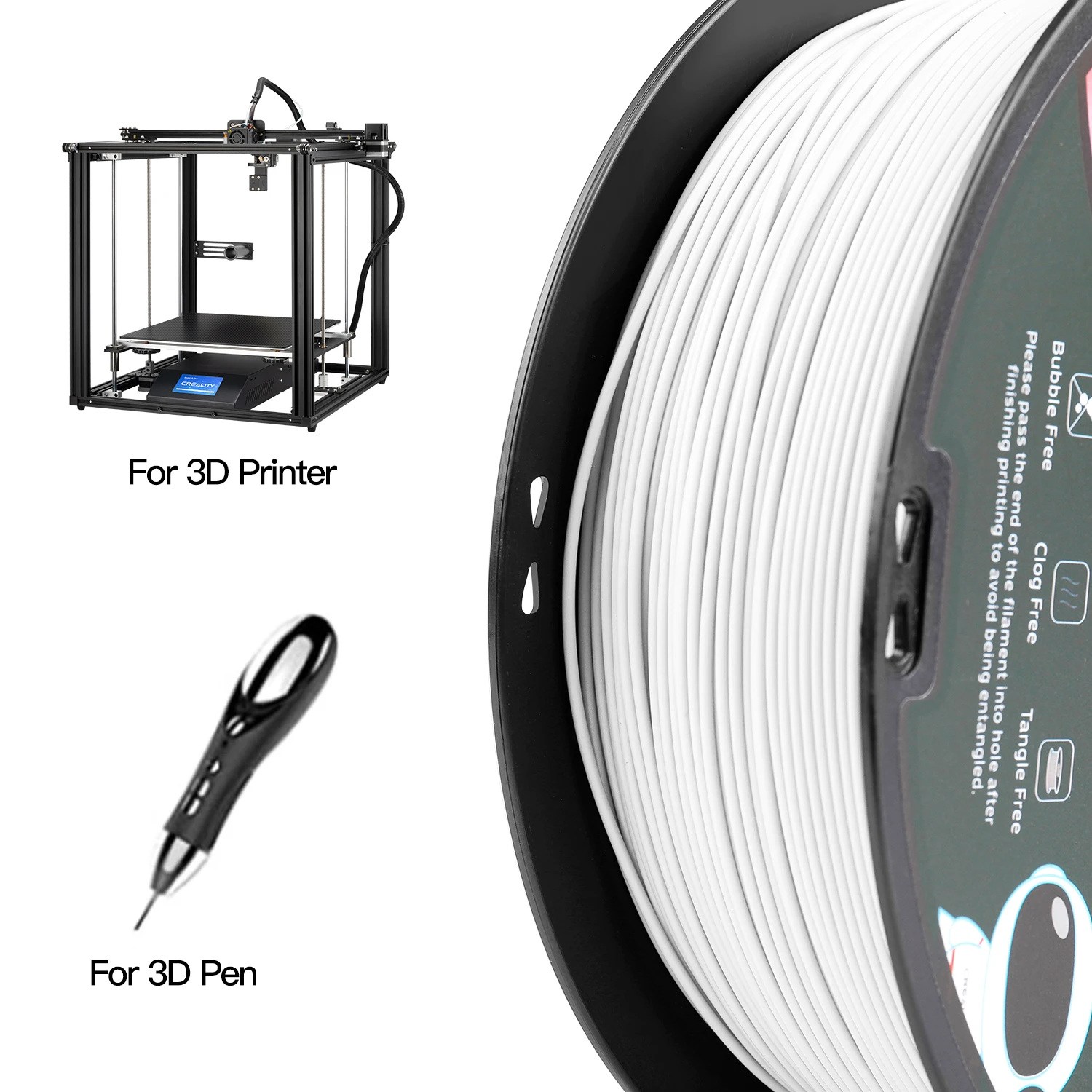 Oryginalna Ender-3 2KG S1 drukarka 3D PLA Filament 1.75mm materiał do drukarki 3D serii Ender lub CREALITY