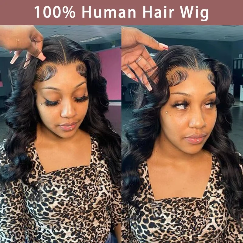 Water wave 13x6 hd lace frontal human hair wig for women choice Body wave 13x4 lace front brazilian cheap wigs on sale clearance