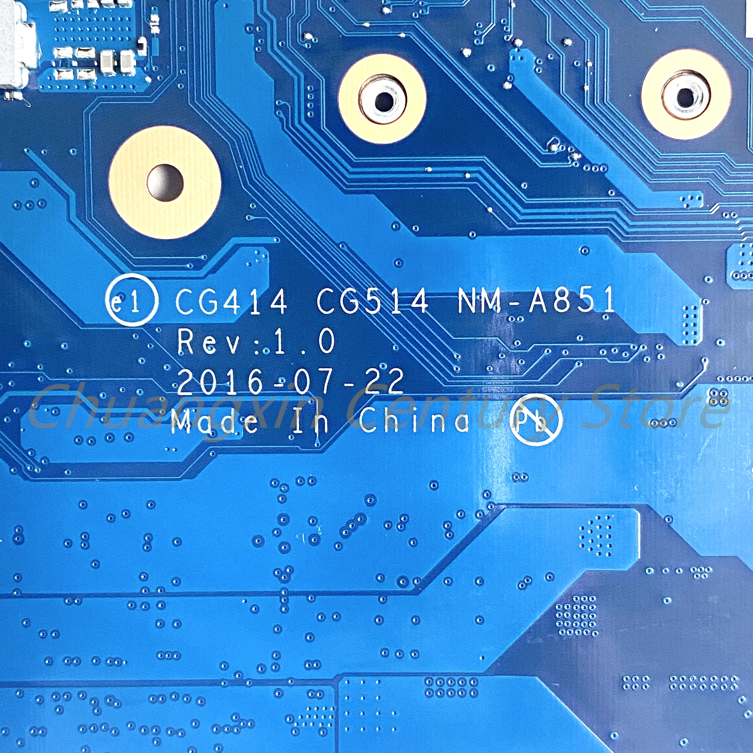 NM-A851 motherboard Suitable for Lenovo Ideapad 310-15IAP laptop with 3450 CPU + GPU 100% Tested Fully Work