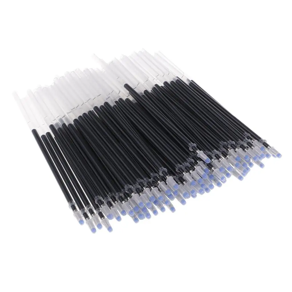 100pcs Gel Refill black and blue and red 0.5mm / Tip Stationary