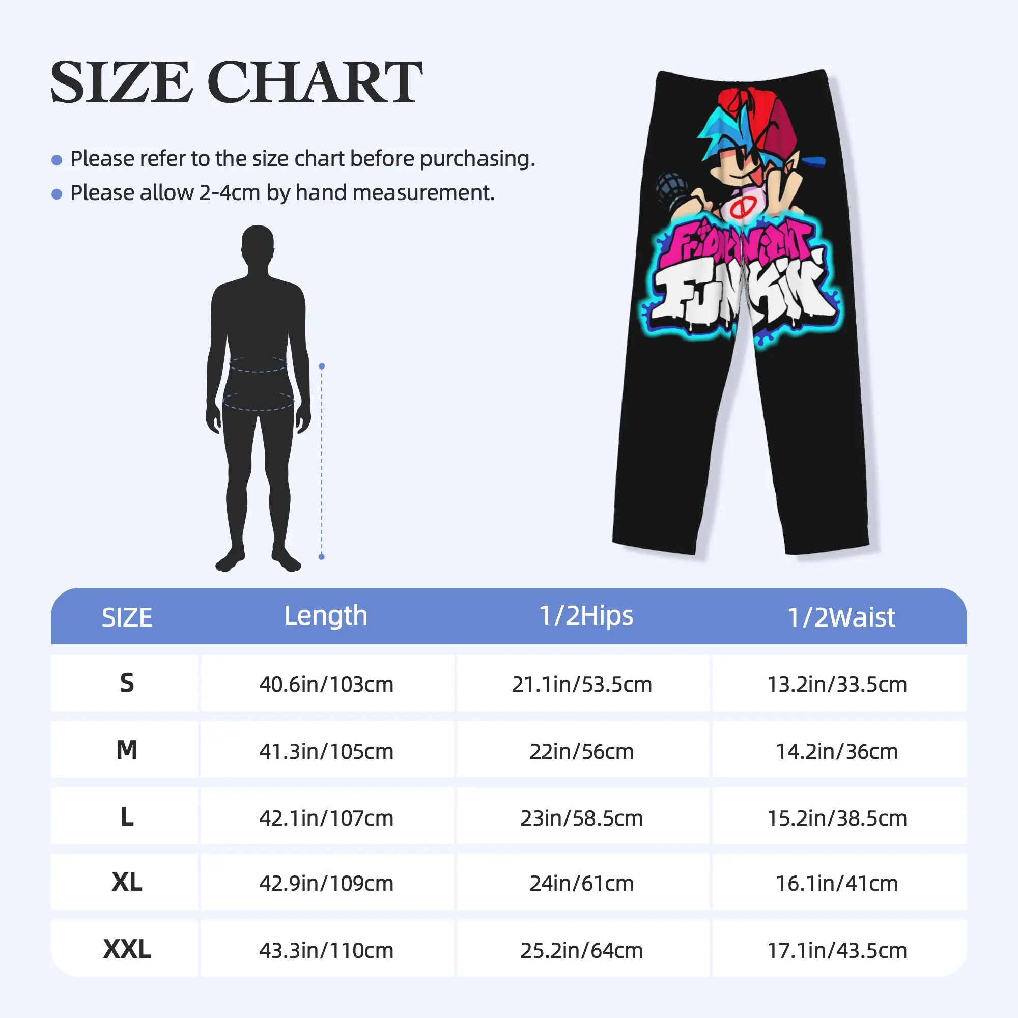 Custom Friday Night Funkin Pajama Pants Men Rhythm Game Sleepwear Lounge Sleep Bottoms Stretch with Pockets view 5