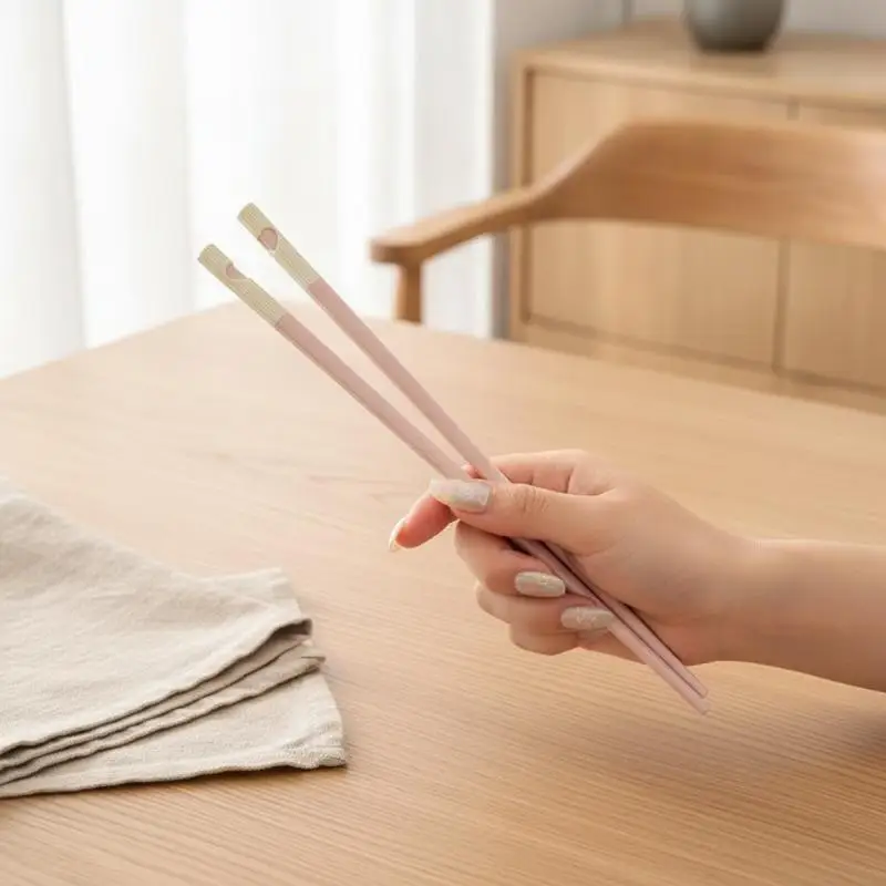1 Pair Non-Slip Colorful Japanese Chinese Chopsticks Sushi Sticks Reusable Korean Chopsticks Healthy Alloy Tableware