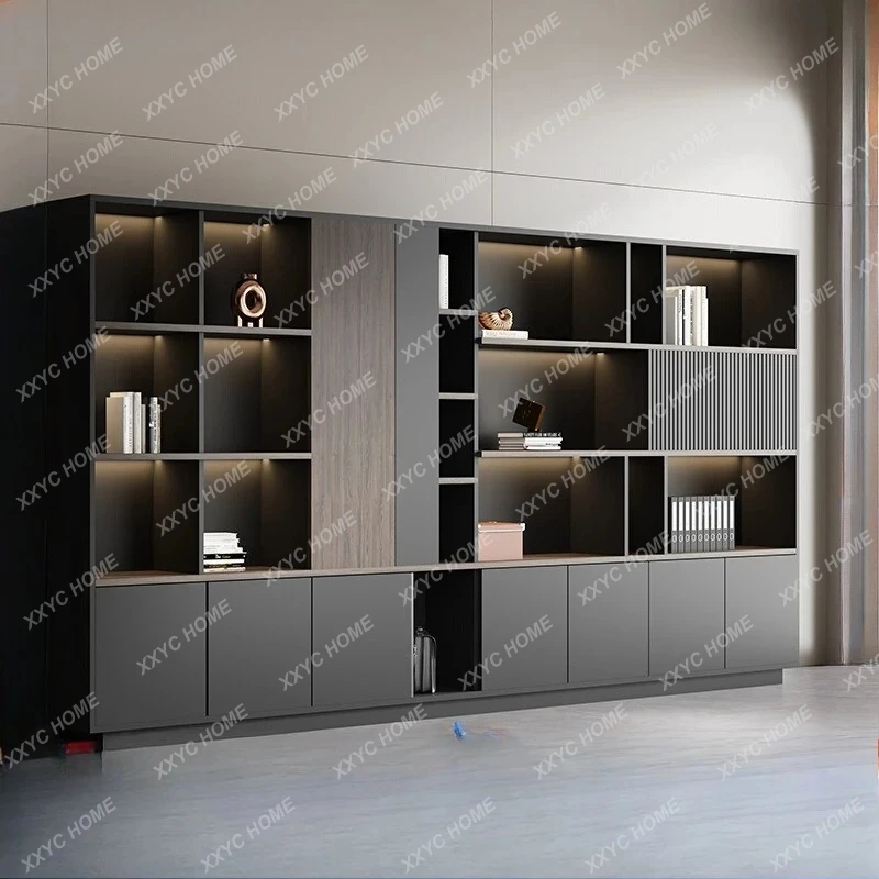 LOffice Bookcase Boss File Cabinet Wooden Data Storage Cabinet