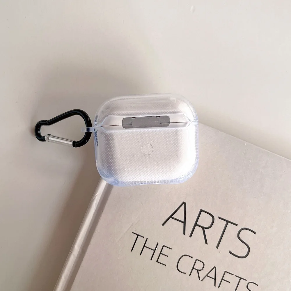 Funda para auriculares de TPU suave y transparente para Airpods 4, 3, 2, 1, caja de carga, funda protectora para AirPods Pro 2
