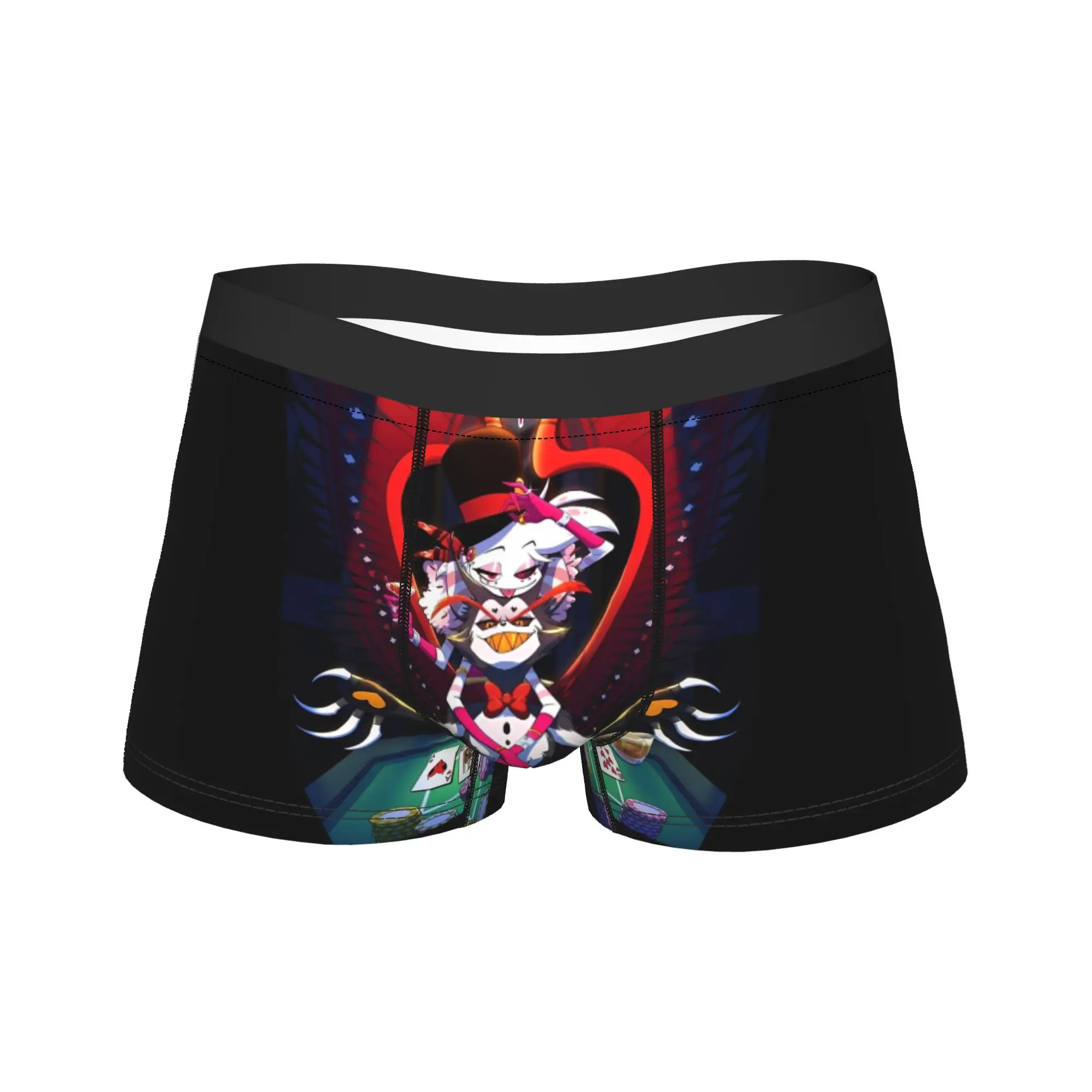 

Мужские трусы-боксеры VOX H-Hazbin Hotel Alastor Game, качественные, сексуальные, мягкие, с принтом, больших размеров