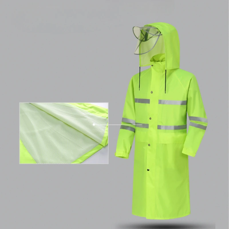 Raincoat Lengthened and Thickened Outdoor Sanitation Commuter Traffic Duty Fishing Clothing Labor Protection Raincoat