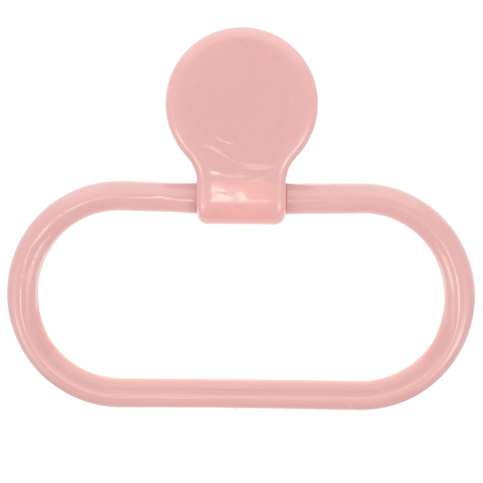 Suction Cup Hand Towel Bar Bar Hooks Holder Bathroom Rack Self-adhesive Rings Oval Shelf