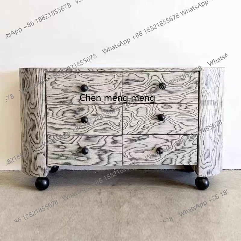 

Solid wood drawer storage cabinet living room bedroom entrance standing cabinet decorative cabinet