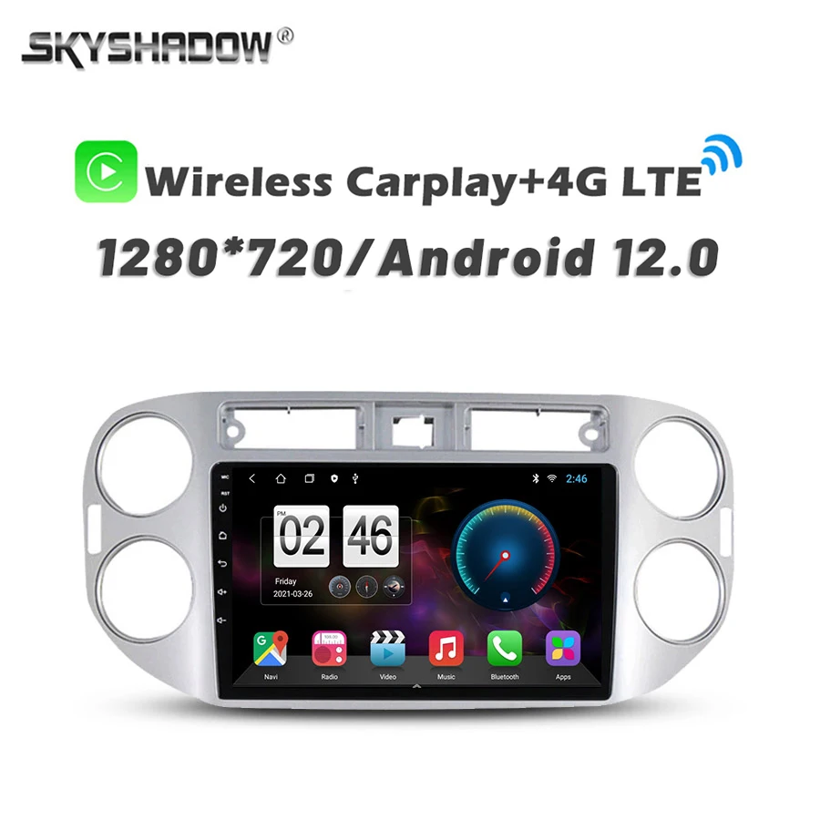 

720P 360 Camera 4G SIM Carplay 8G+256G Android 13.0 Car DVD Player GPS WIFI Bluetooth RDS Radio For Volkswagen Tiguan 2010-2017