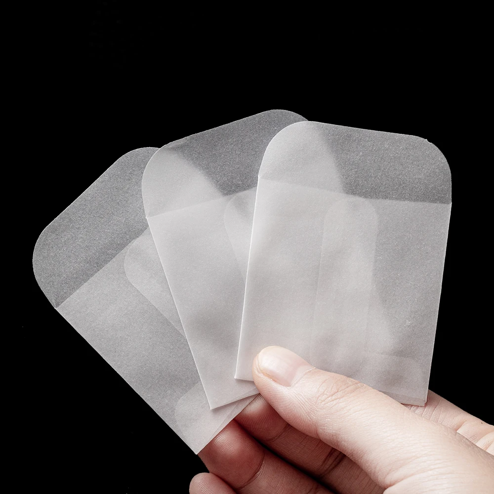 50Pcs Multiple Sizes Mini Envelopes Oval -Shaped Oval Handles Envelopes Packing Bags For Jewelry Storage Gift Package Wholesale