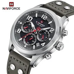 NAVIFORCE Brand New Men's Quartz Watch Fashion Sapphire Stainless Steel 5ATM Waterproof Eco-Drive Wristwatches Relogio Masculino