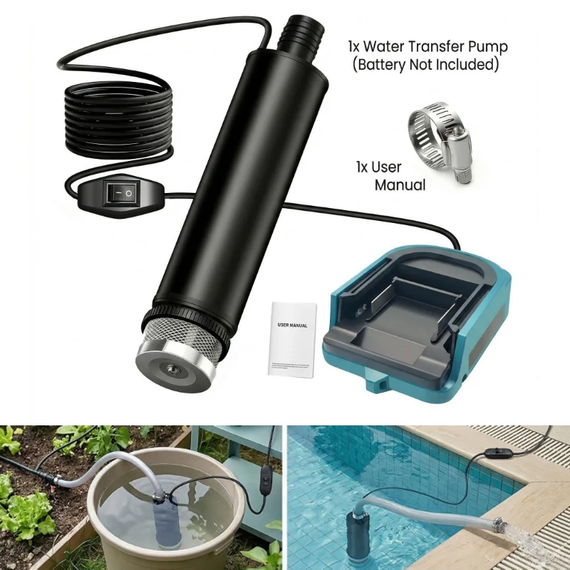 

Electric submersible water pump for Makita 18V battery Powered Water Transfer Pump 500GPH Portableabsorb water Pump for garden