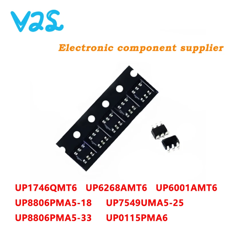 (10 шт.) UP0115PMA6 UP1746QMT6 UP6268AMT6 UP6001AMT6 UP7549UMA5-25 UP8806PMA5-18 UP8806PMA5-33