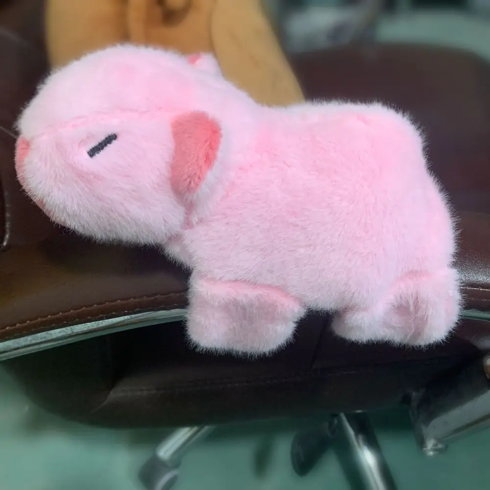 Kreatywne pluszowe opaski na rękę z kapibarą, kreskówkowe pluszowe lalki, zwierzęce pierścienie do klapowania, interaktywna zabawka, prezent dla dzieci.