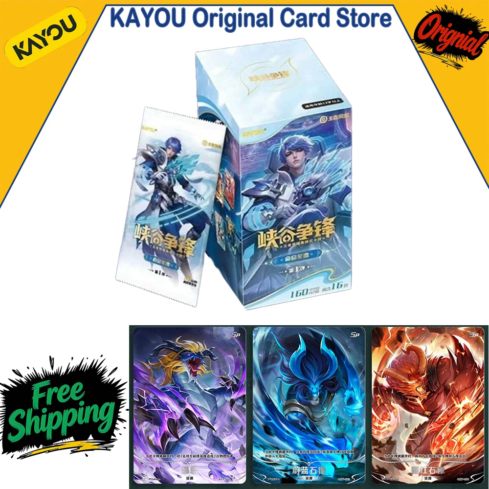 genuine-kayou-honor-of-kings-canyon-clash-trading-card-game-booster-pack-zhuge-liang-game-collection-card-high-quality-toy-gifts