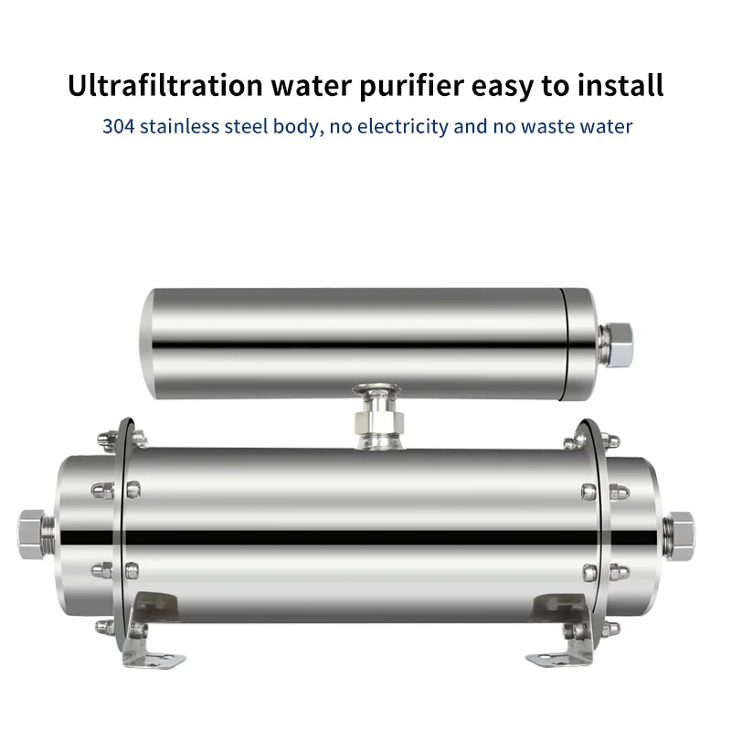 Stainless Steel Ultrafiltration Membrane Water Purifier UF Kitchen Filter Water Purification Equipment Household Small Commercia