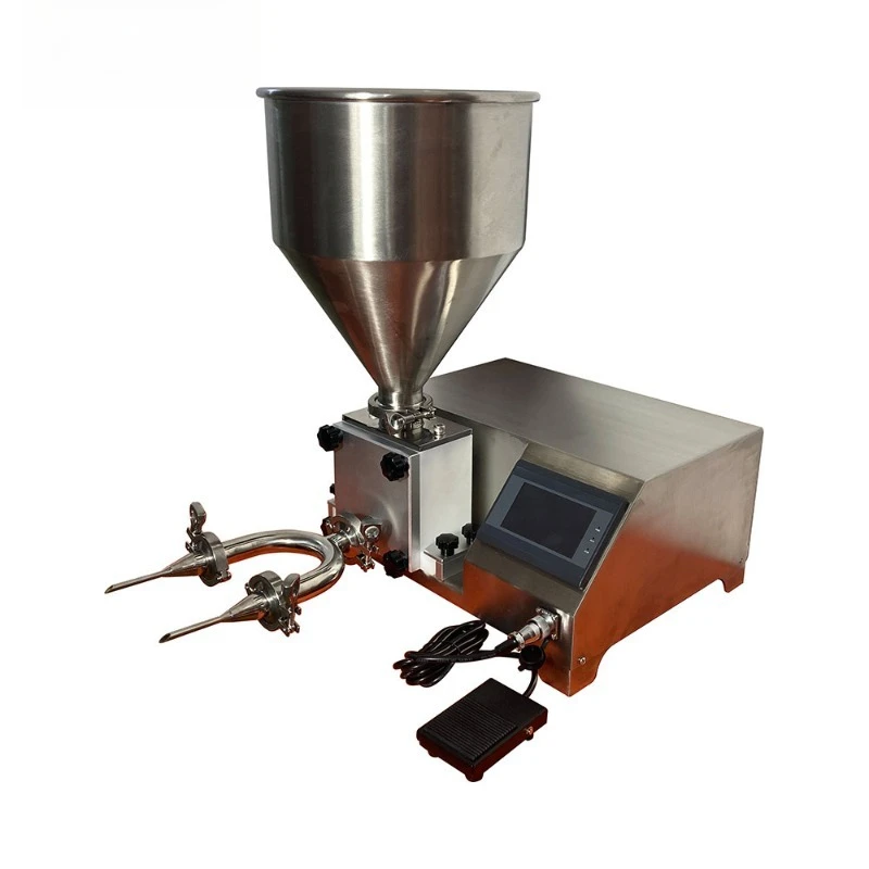 

Automatic cream filling machine, filling multi-functional cake piping coating machine