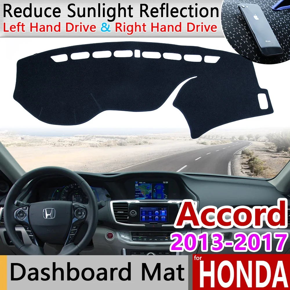 

for Honda Accord 2013 2014 2015 2016 2017 Anti-Slip Mat Dashboard Cover Pad Sunshade Dashmat Cape Rug Carpet Car Accessories 9