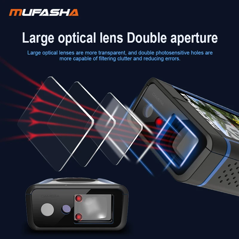 أجهزة قياس المسافة بالليزر مع كاميرا خارجية 200 متر محمولة صغيرة احترافية ملونة LCD المدى مكتشف Rangefinder MW200 #3