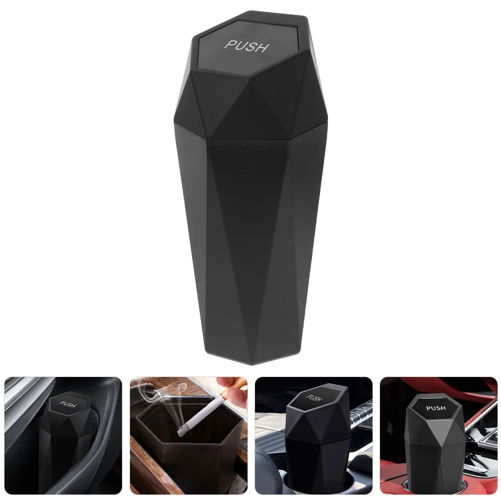 

Portable Car Trash Can Mini Dustbin Large Capacity Automotive Garbage Bin Car Accessories Storage Box Cup Holder Trash Can