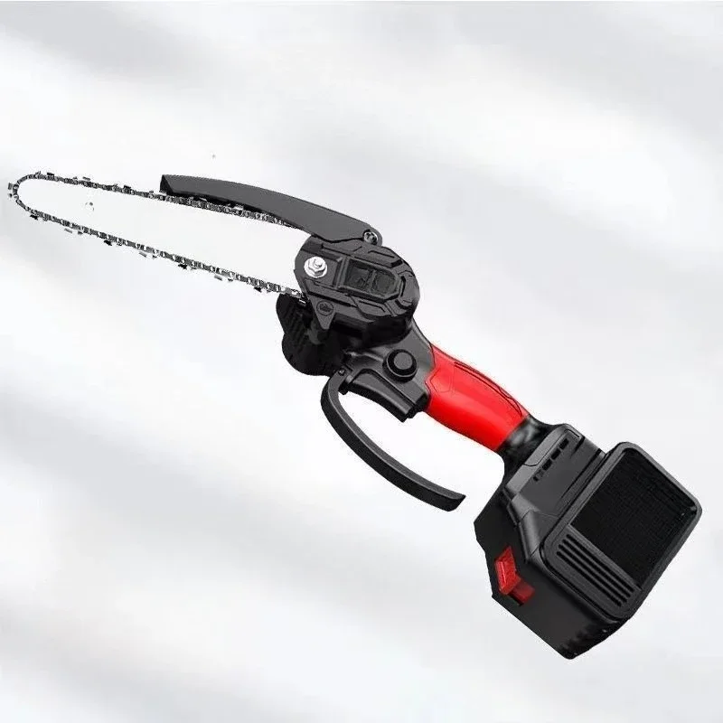 

Lithium chainsaw rechargeable portable chainsaw household outdoor wireless small single hand saw hand small chainsaw pruning