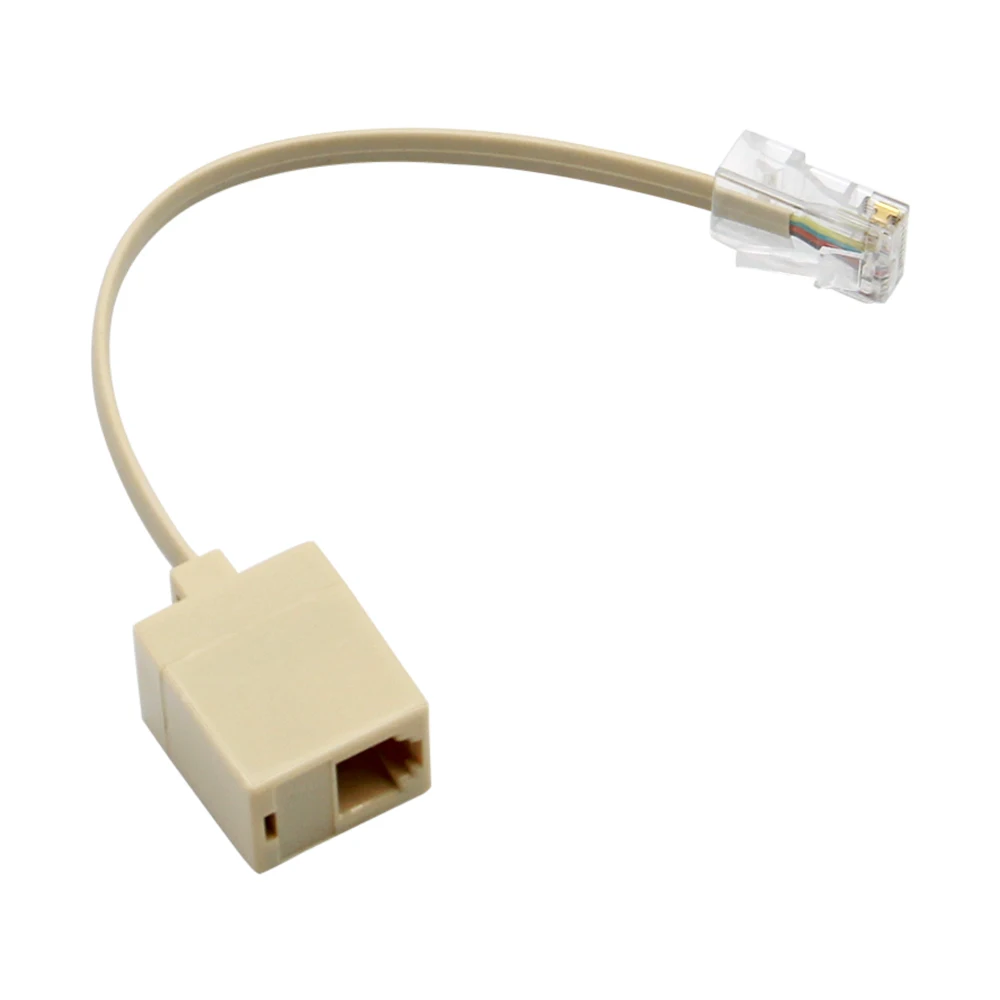 

8P4C / RJ45 штекер RJ11 6P4C к гнезду M / F Адаптер телефонный Ethernet