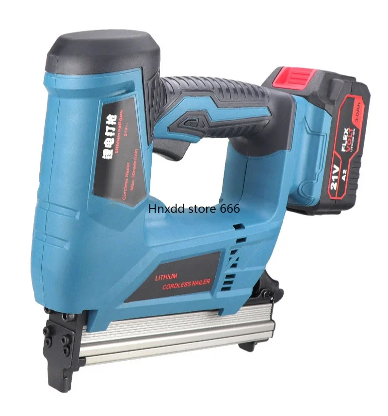 Lithium battery rechargeable electric nail shooter, wireless charging code, woodworking 1022J non-card nail gun