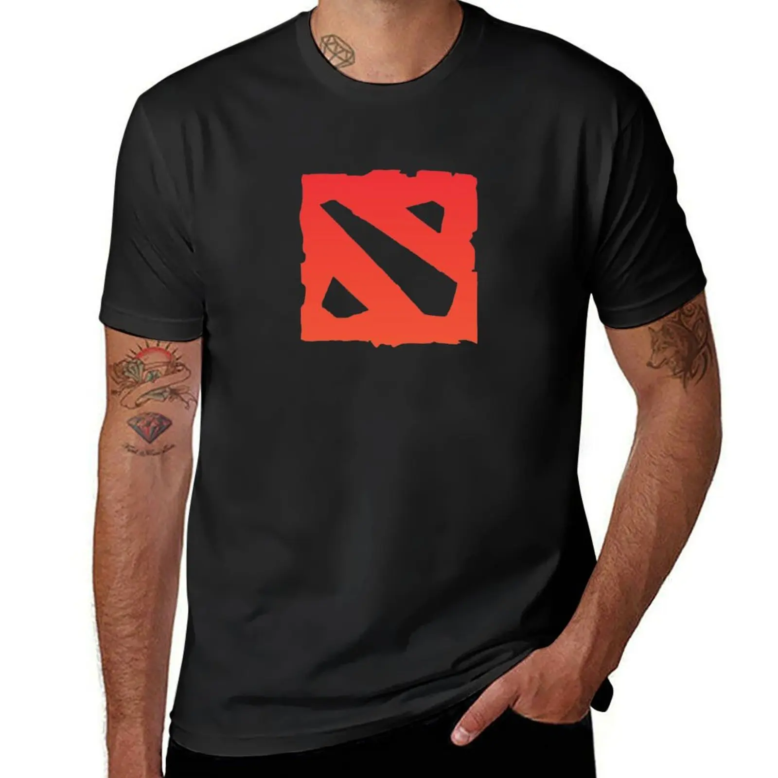 dota 2 - logo T-Shirt anime clothes plus sizes tops t shirts for men graphic