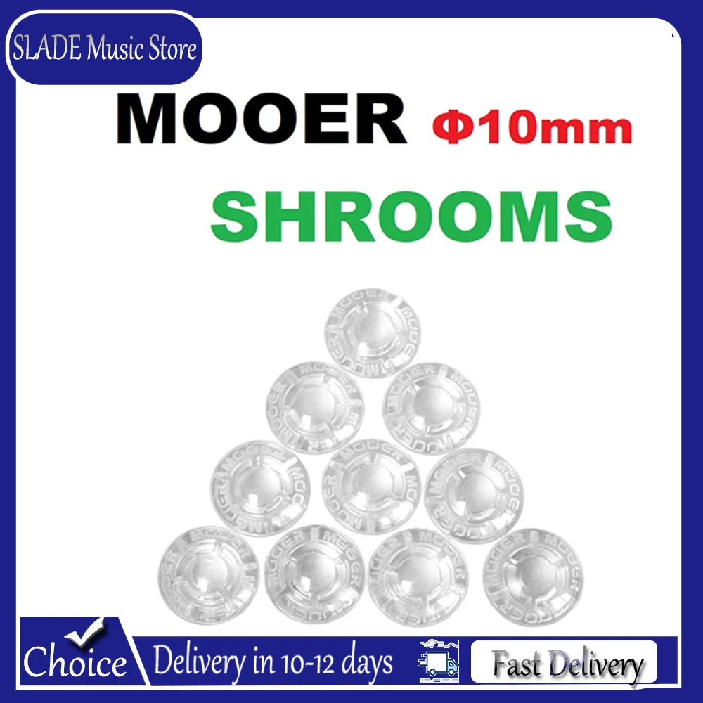 

Накладки на педали Mooer SHROOMS, пластиковые бамперы Candy, защита для педалей эффектов электрогитары, 10 шт.