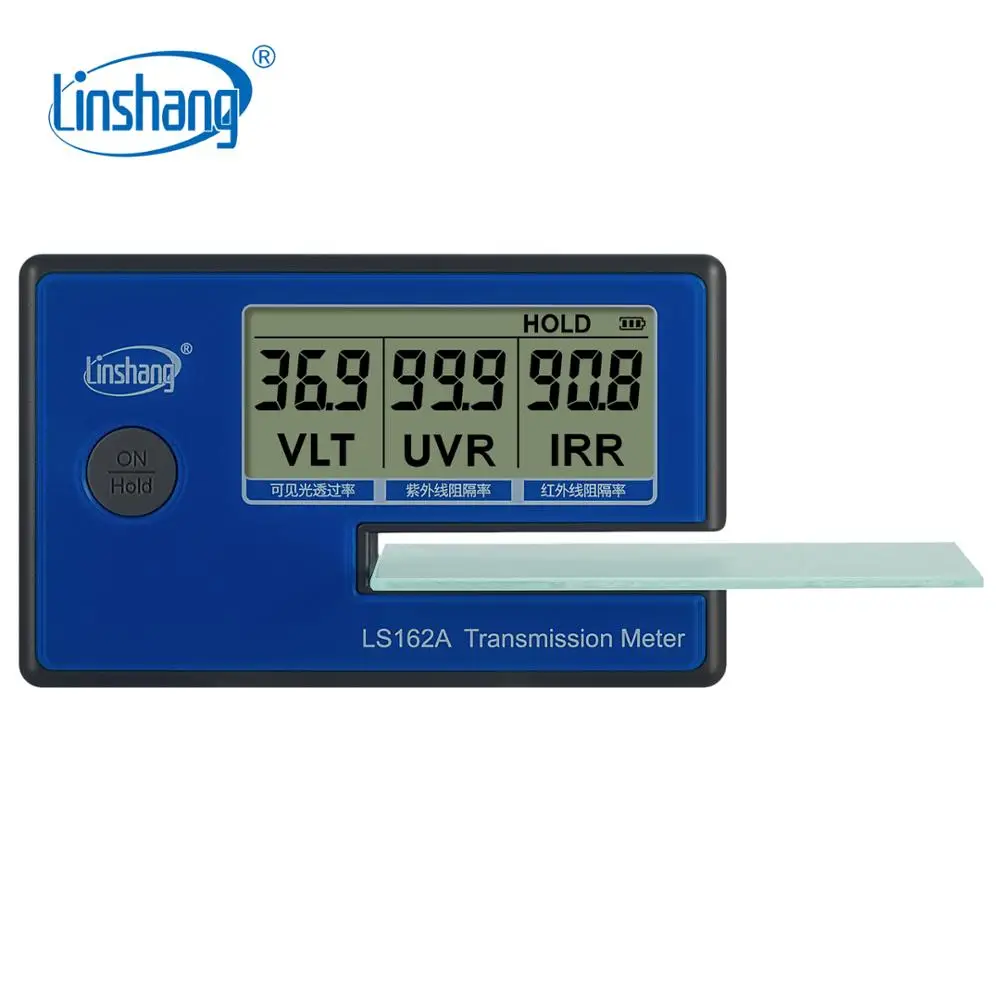 Linshang Handheld Window Film Transmission Meter with 1400nm IR Rejection UV Blocking Rate Visible Light Transmittance LS162A