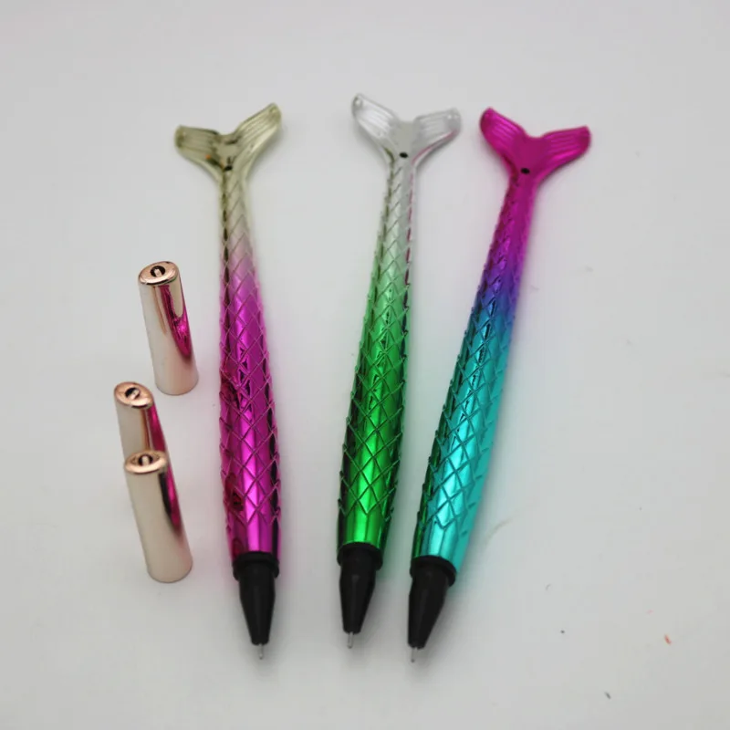 6 Piece Lytwtw's Cute Kawaii Mermaid Gel Pen School Office Supply Creative Freebie Novelty Stationery Styling Colored Lovely